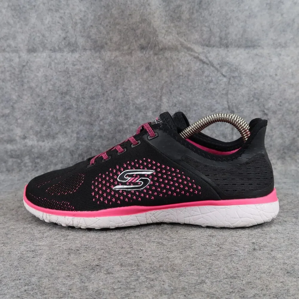 Skechers Shoes Womens 7.5 Athletic Trainers Sport Microburst Supersonic Pink Low
